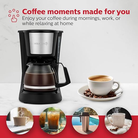 Holstein Housewares 5 Cup Drip Coffee Maker – Compact and User-Friendly - Image 7