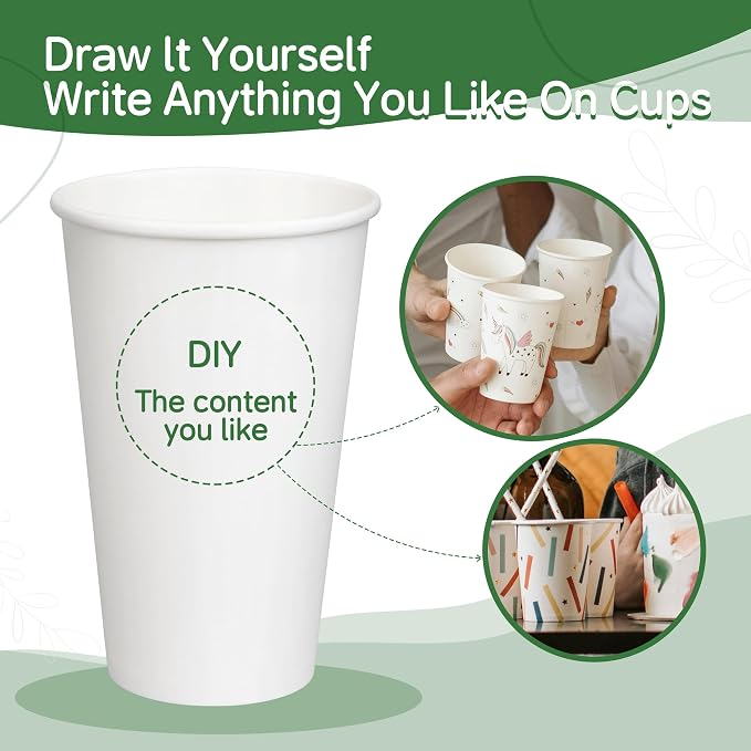 1000 Pack 12 oz Paper Cups - Image 6