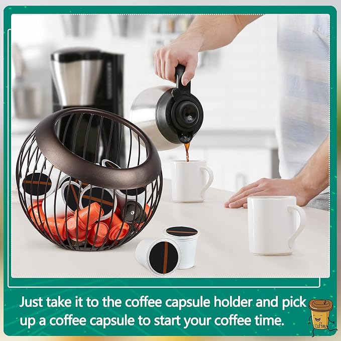 2 Pieces Coffee Pods Holder K Pods Holder Large Capacity Coffee Pod Baskets - Image 5