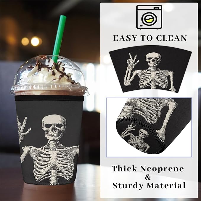 Reusable Iced Coffee Sleeve Insulator Neoprene Cup Sleeve - Image 4