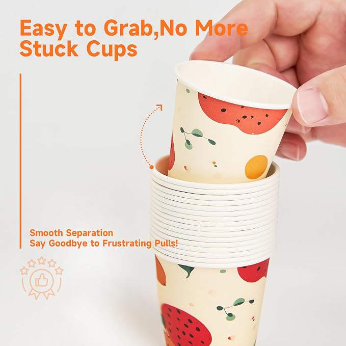 METAPRINT 600 Pack 3 oz Bathroom Cups, Disposable Paper Cups - Image 5
