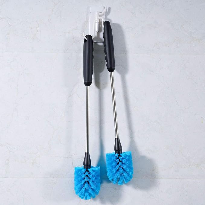MOSOLAN Stainless Steel Water Bottle Brush, Long Handle Scrubbing Brush - Image 5
