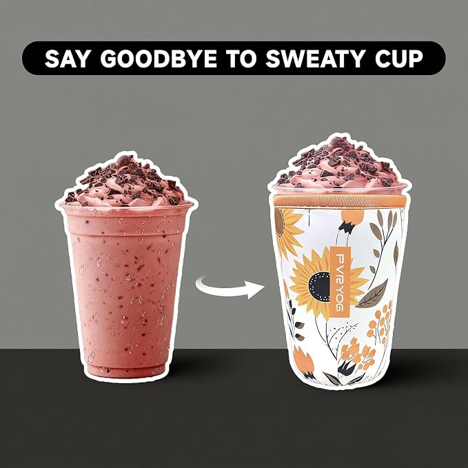 Reusable Insulated Neoprene Iced Coffee Sleeves - Image 3