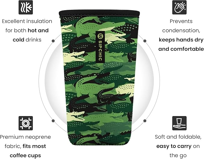 Iced Coffee Sleeve – Neoprene Reusable Cup Sleeves - Image 2