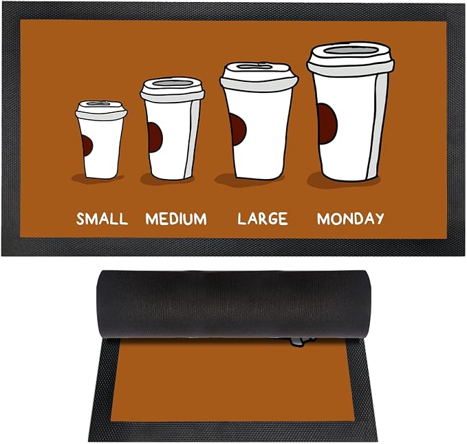 Coffee Bar Mat - Coffee Gifts - Coffee Lover - Coffee Bar Accessories - Barista by SentimentHouse