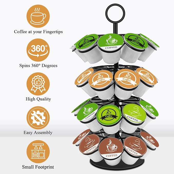 KIMIUP Coffee Pod Holder, K Cup Organizer Compatible - Image 2