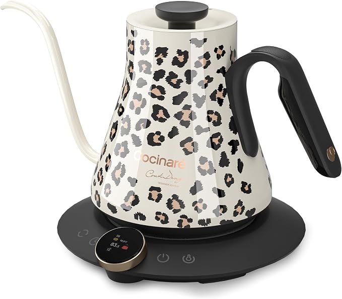 Cocinare Gooseneck Electric Kettle, ±0.5°F Precise Temperature Control by Cocinare