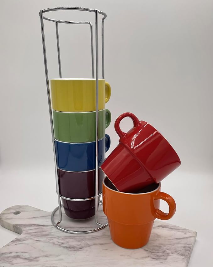 gypsy color 8 oz Americano Stacking Mug Set - Image 5