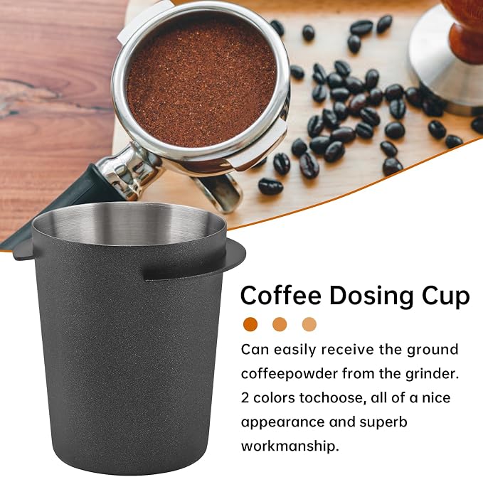 2PCS Coffee Dosing Cup 51mm, Stainless Steel Espresso coffee Dosing Cup - Image 6