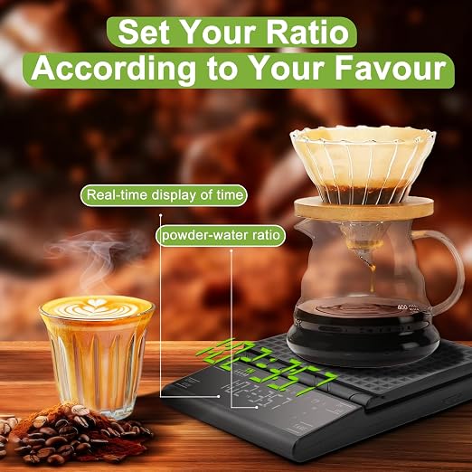 Coffee Scale with Timer, Rechargeable Espresso Scale & Coffee Bean Scale - - Image 5