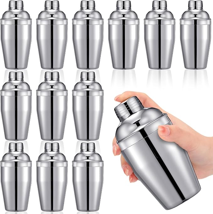 Nitial 12 Pcs Bar Cocktail Shaker Professional Stainless Steel Martini Drink by Nitial