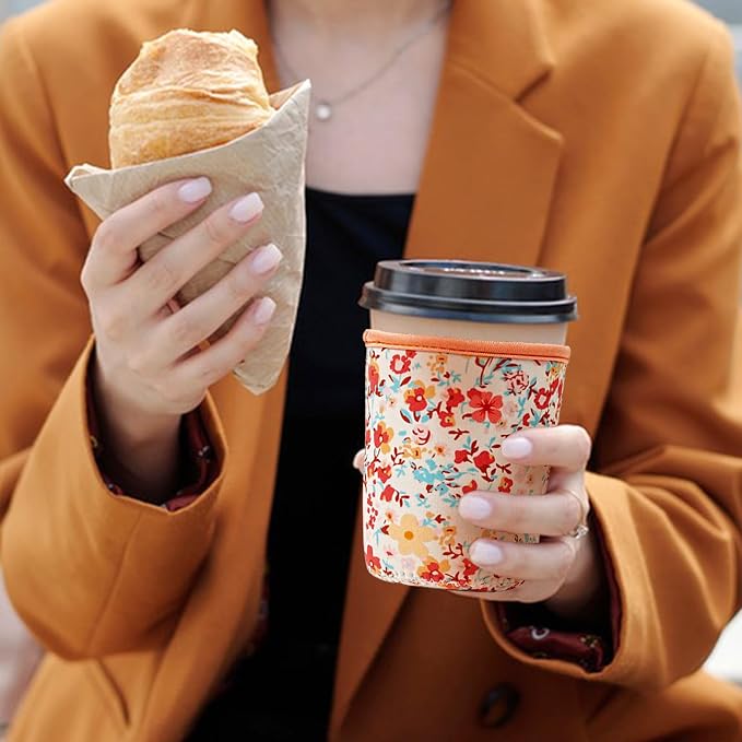 KJQJLY 3 Pack Reusable Iced Coffee Sleeves - Image 9