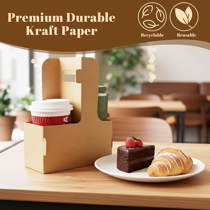 100 Pack 2 Cup Drink Carrier - Image 5