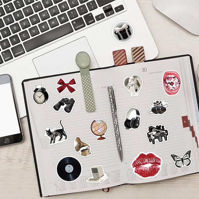 110PCS Y2K Stickers, Vinyl Waterproof Aesthetic Y2K Decals Pack - Image 6