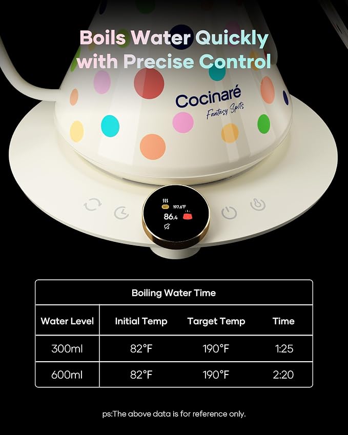 Cocinare Gooseneck Electric Kettle - Image 6