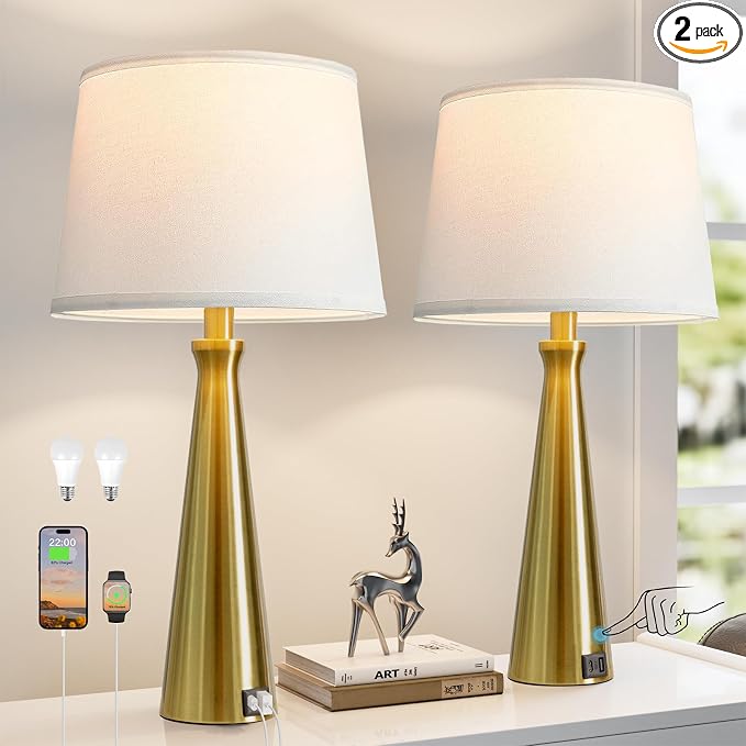 Seealle Modern Table Lamps Set of 2 by SeealleLighting