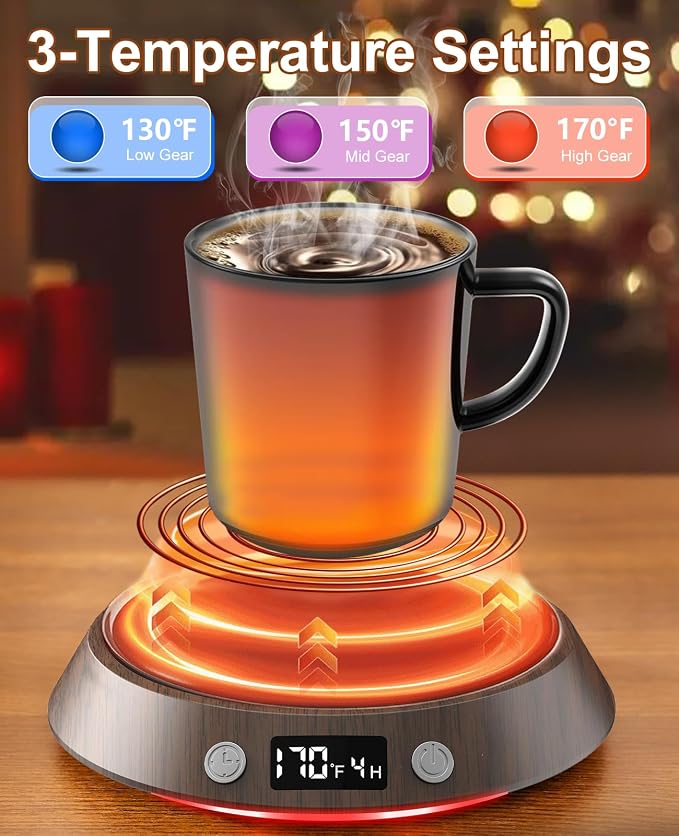 Kepwam Coffee Mug Warmer - 50W Electric Coffee Warmer - Image 2