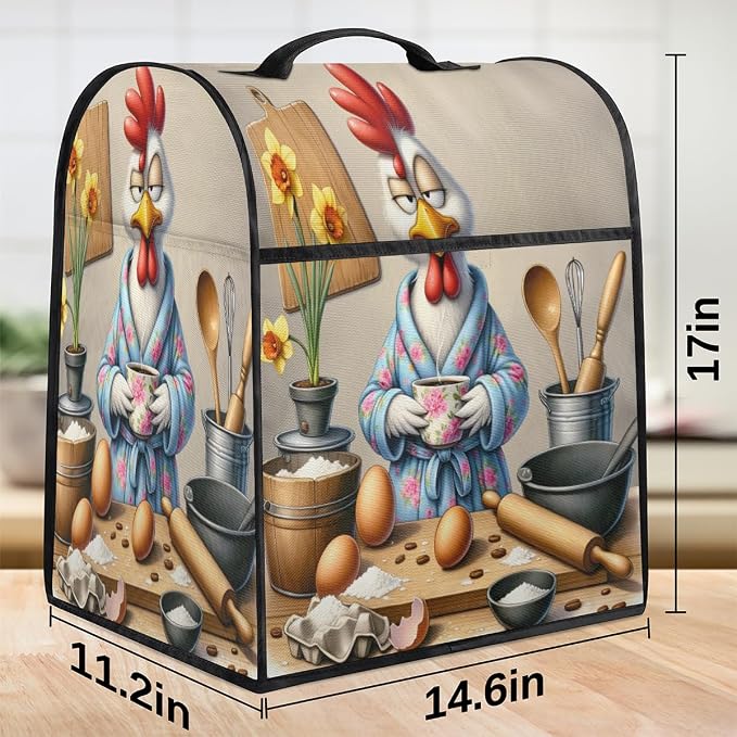 Rooster Kitchen Aid Mixer Cover Compatible Stand Mixer Dust Cover | Funny - Image 3