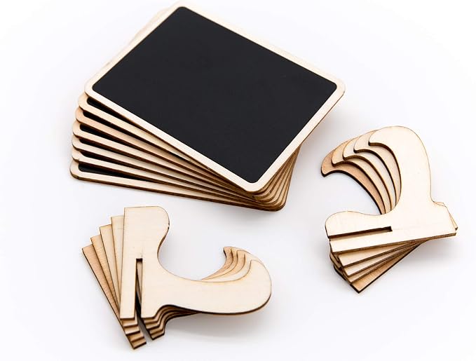 DSTELIN 10 Pack Mini Chalkboards Signs - Image 6