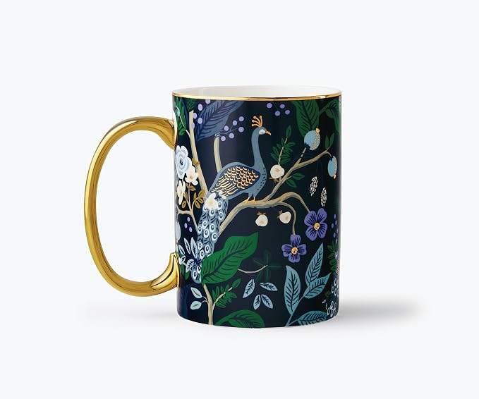 RIFLE PAPER CO. Peacock Porcelain Mug - Image 2