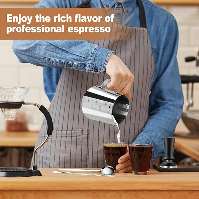 20 PCS Espresso Accessories Kit, Spring Loaded Calibrated Tamper, Spring Loaded - Image 3