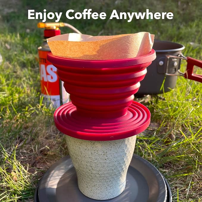 Attsky Collapsible Pour Over Coffee Dripper - Image 3