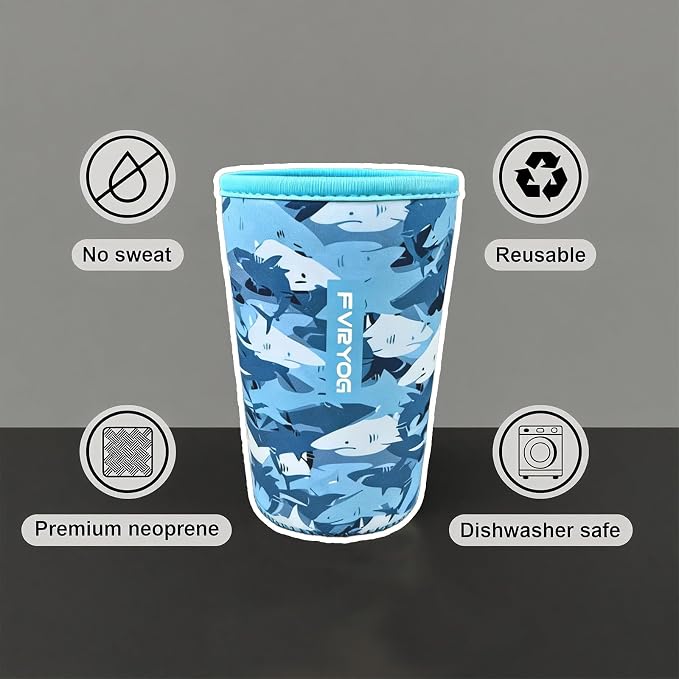 Reusable Insulated Neoprene Iced Coffee Sleeves - Image 4