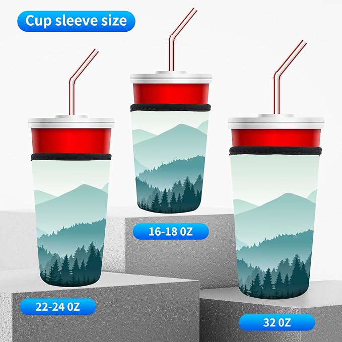 3 Pack Reusable Neoprene Insulator Sleeve - Image 4