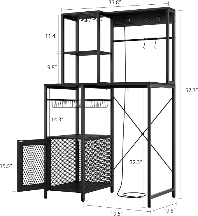 GarveeHome Kitchen Bakers Rack - Image 2