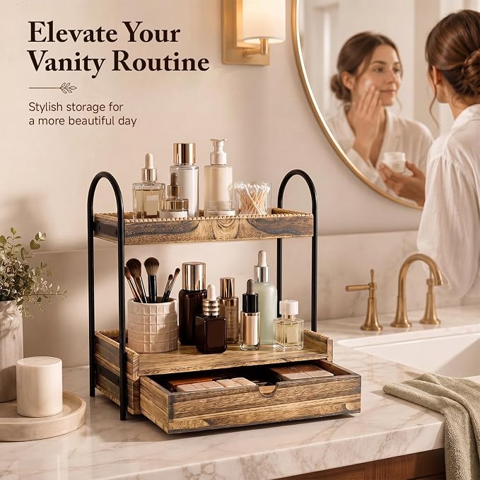 Novabright 2-Tier Bathroom Countertop Organizer - Image 4