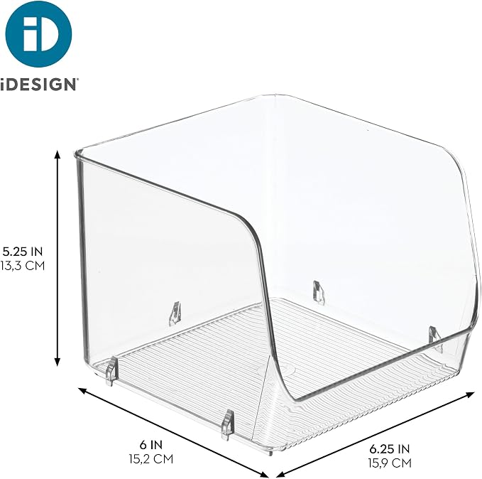 iDesign Stackable Open-Front Storage Bin - Image 4