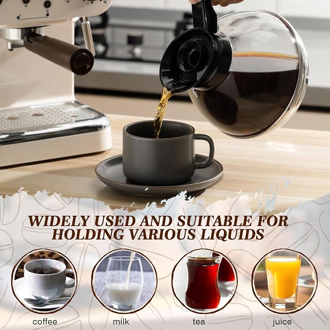 2 Pcs Plastic Coffee Decanter 64oz Large Capacity Stainless Steel - Image 5