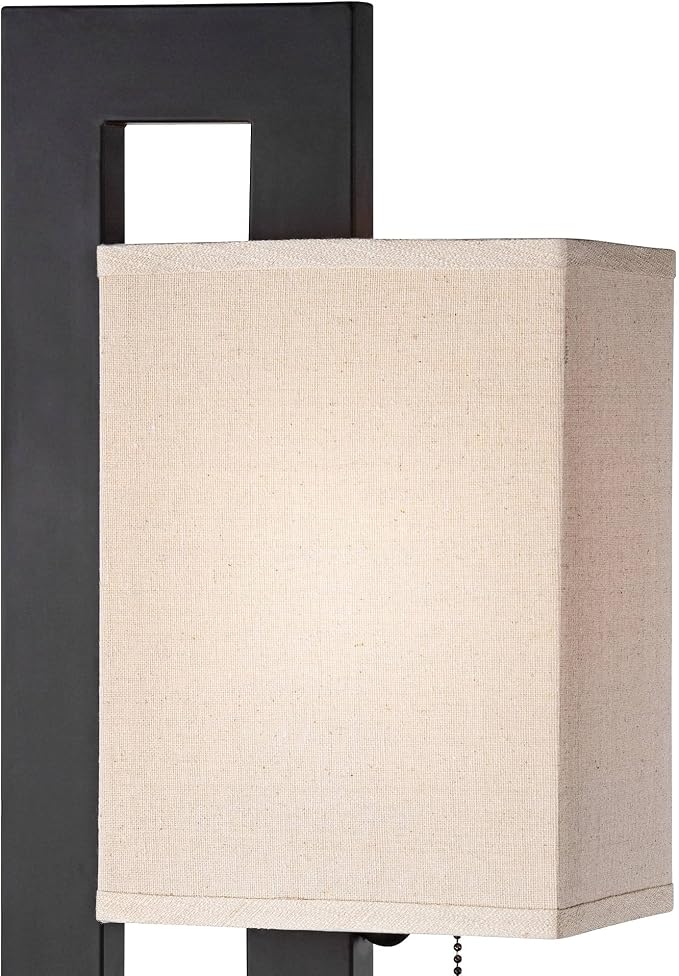 360 Lighting Modern Accent Table Lamp 20.5" High Rich Espresso Bronze Brown - Image 3