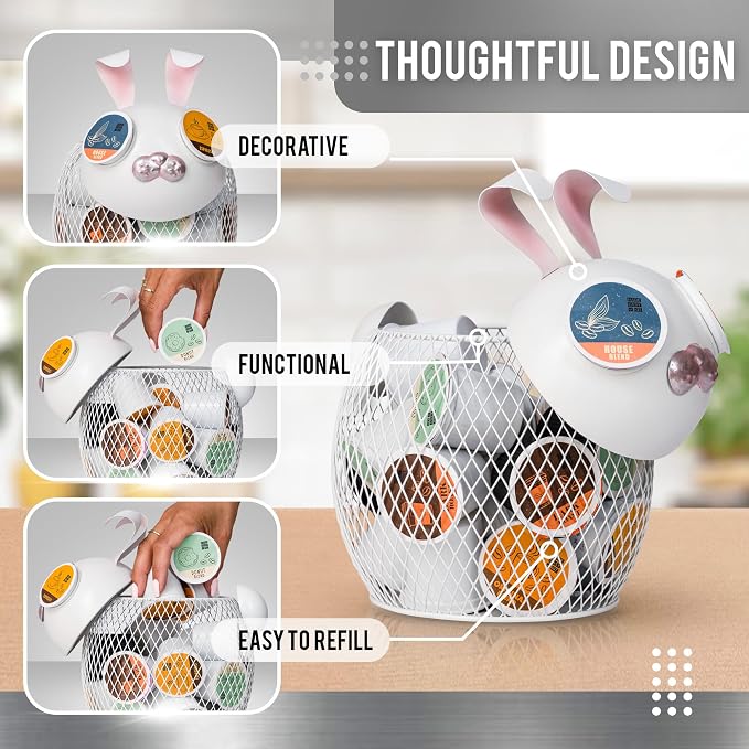 Made Easy Kit Coffee Pod Basket Organizer Useful Decor - Image 3