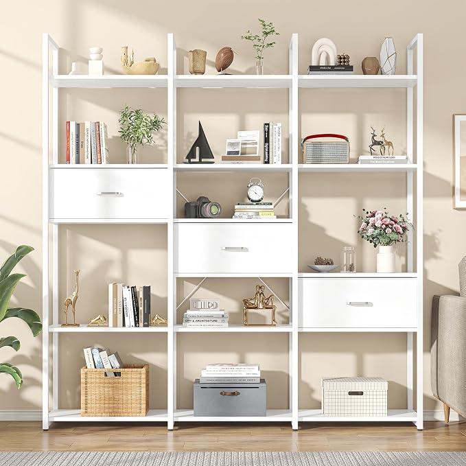 Triple Wide 6 Tiers Industrial Book shelf - Image 8