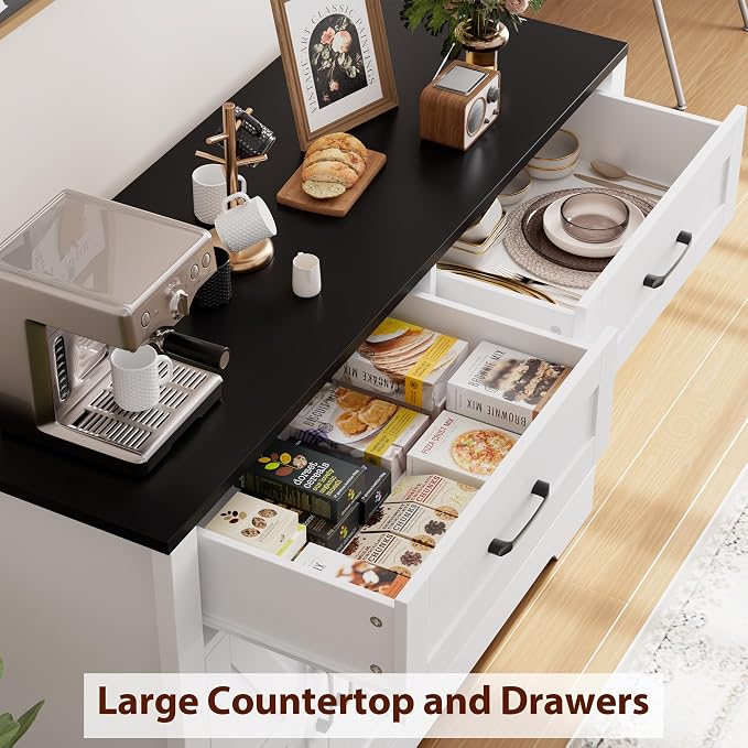 BOTLOG Farmhouse Sideboard Buffet Cabinet - Image 4