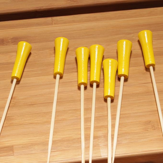 BambooMN Decorative Golf Tee Bamboo Cocktail Sandwich Skewer Picks - Image 2