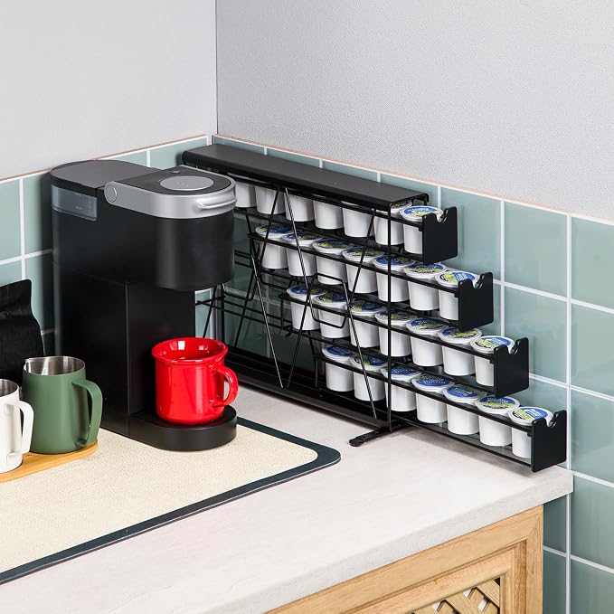 ZCDCP for K Cup Coffee Pod Holder, K Cup Holder Drawer Wall Mounted Coffee Pod - Image 2