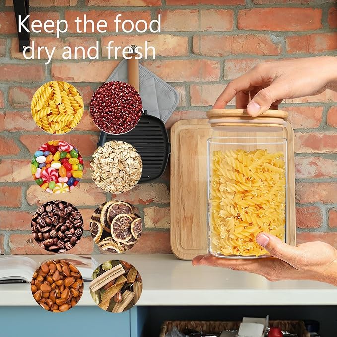 1.2 Qt Square Glass Storage Containers - Image 4