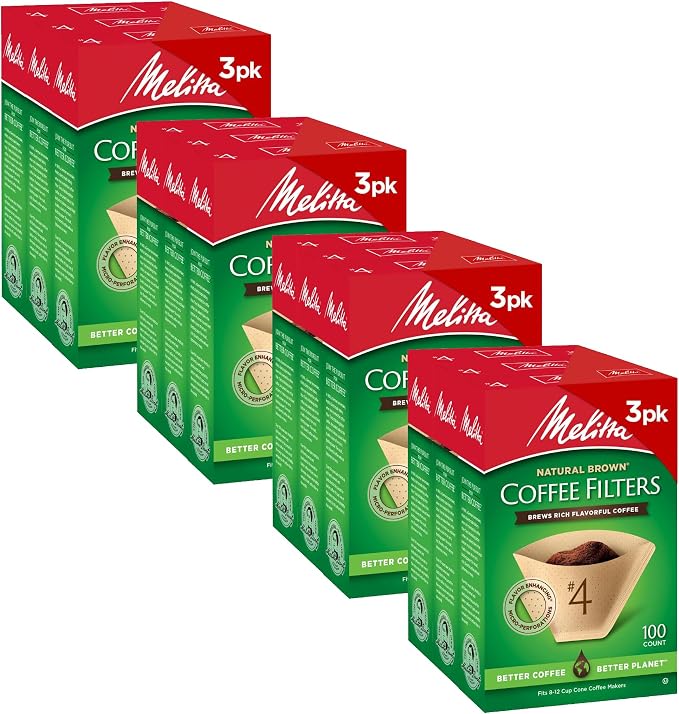 Melitta #4 Unbleached Coffee Filters, Natural Brown, Flavor Enhancing Coffee by Unknown