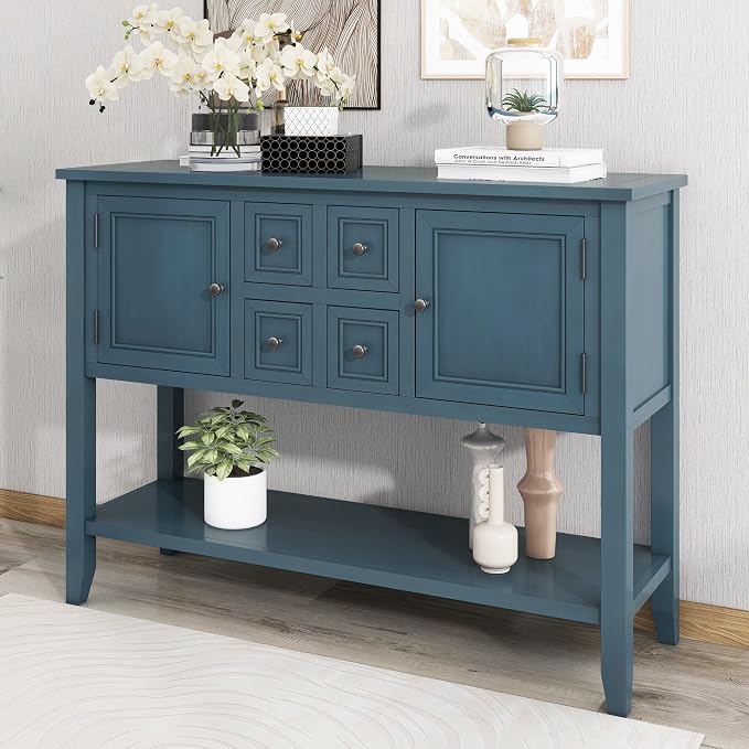 LKTART Farmhouse Sideboard Buffet Cabinet Kitchen Sideboard Cabinet - Image 4