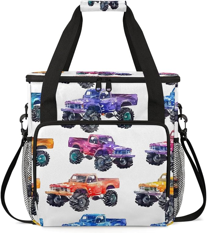 Cars Monster Trucks Coffee Maker Carring Bag, Large Insulated Storage Organizer by Home