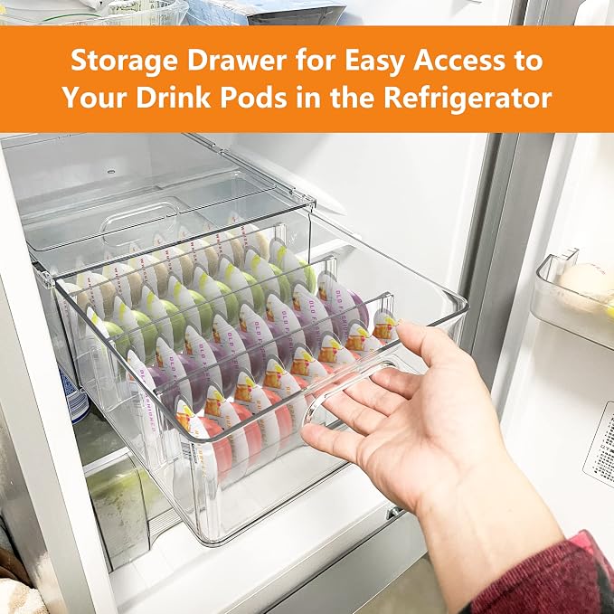 Refrigerator Storage Drawer for Bartesian Cocktail Pods, Stackable Bartesian - Image 4