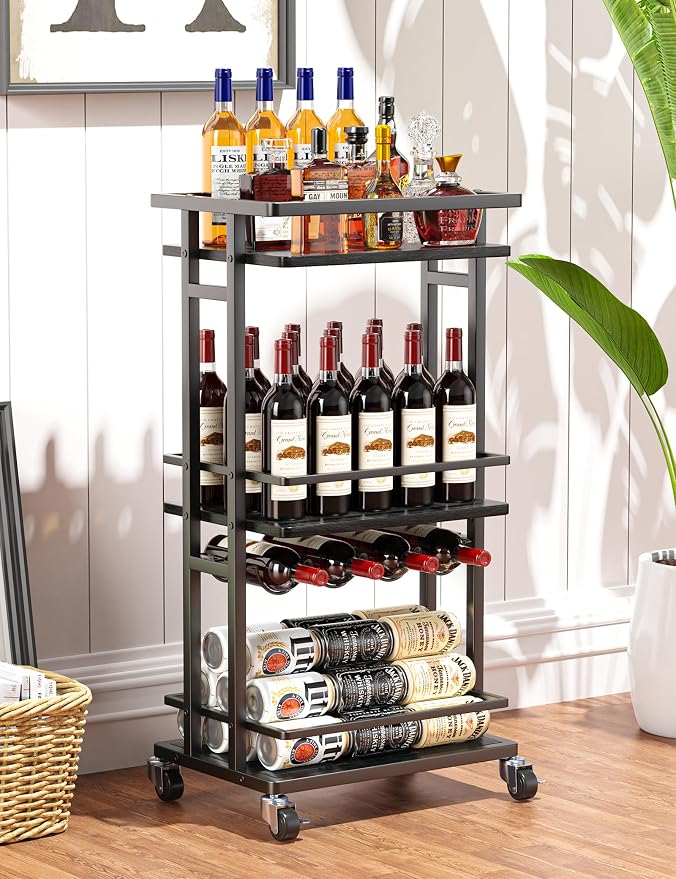 OKZEST 3-Tier Liquor Cabinet by OKZEST