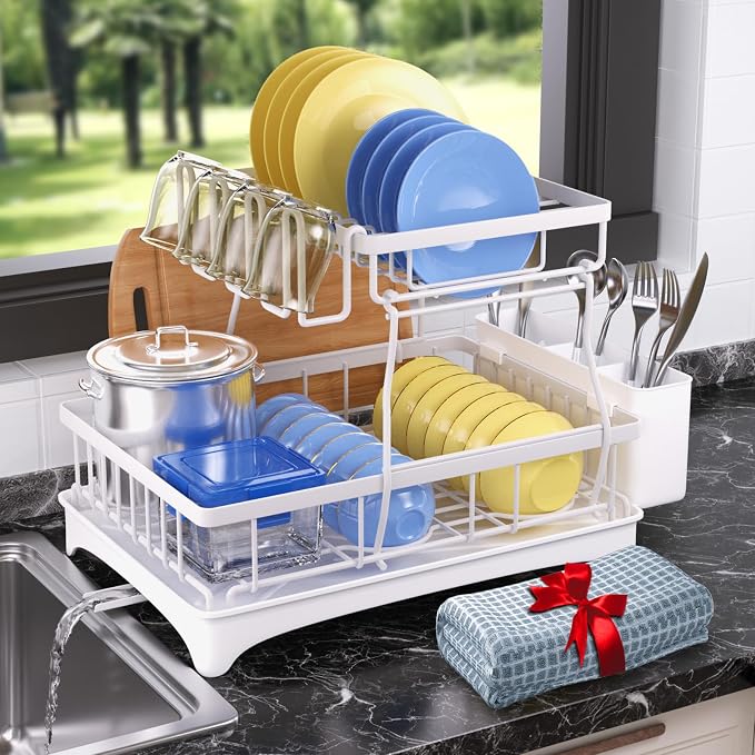 Godboat 2-Tier Dish Drying Rack by Godboat