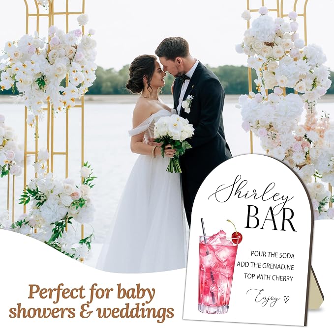 Shirley Bar Sign, Baby Shower Welcome Sign, Shirley Baby Shower Table Decor Sign - Image 6
