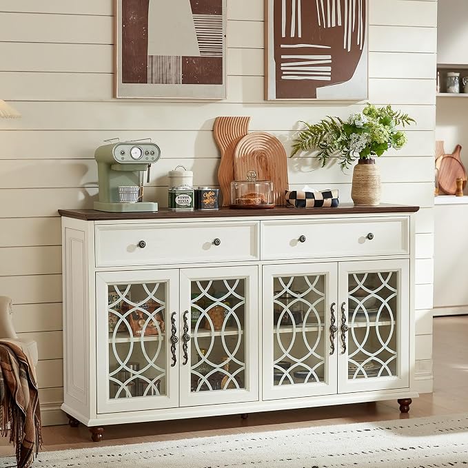 Joaxswe Large Sideboard Buffet Cabinet - Image 4