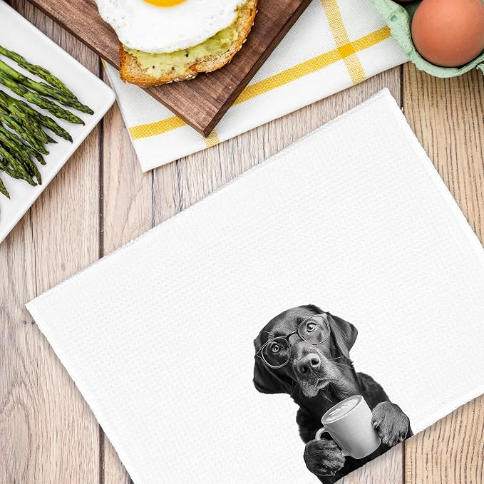 Dog Labrador Kitchen Towels, Funny Cute Hand Bathroom Towels Gifts - Image 6