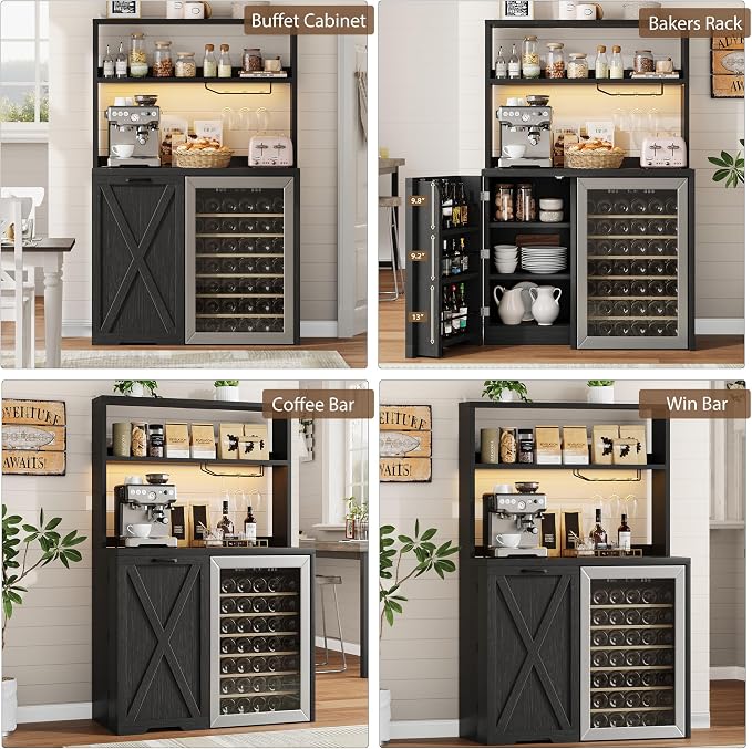 Jocoevol Coffee Bar Cabinet - Image 8