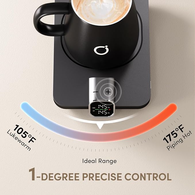 2Pcs Heated Coffee Mug Warmer & IKAGO Mug Set - Image 4